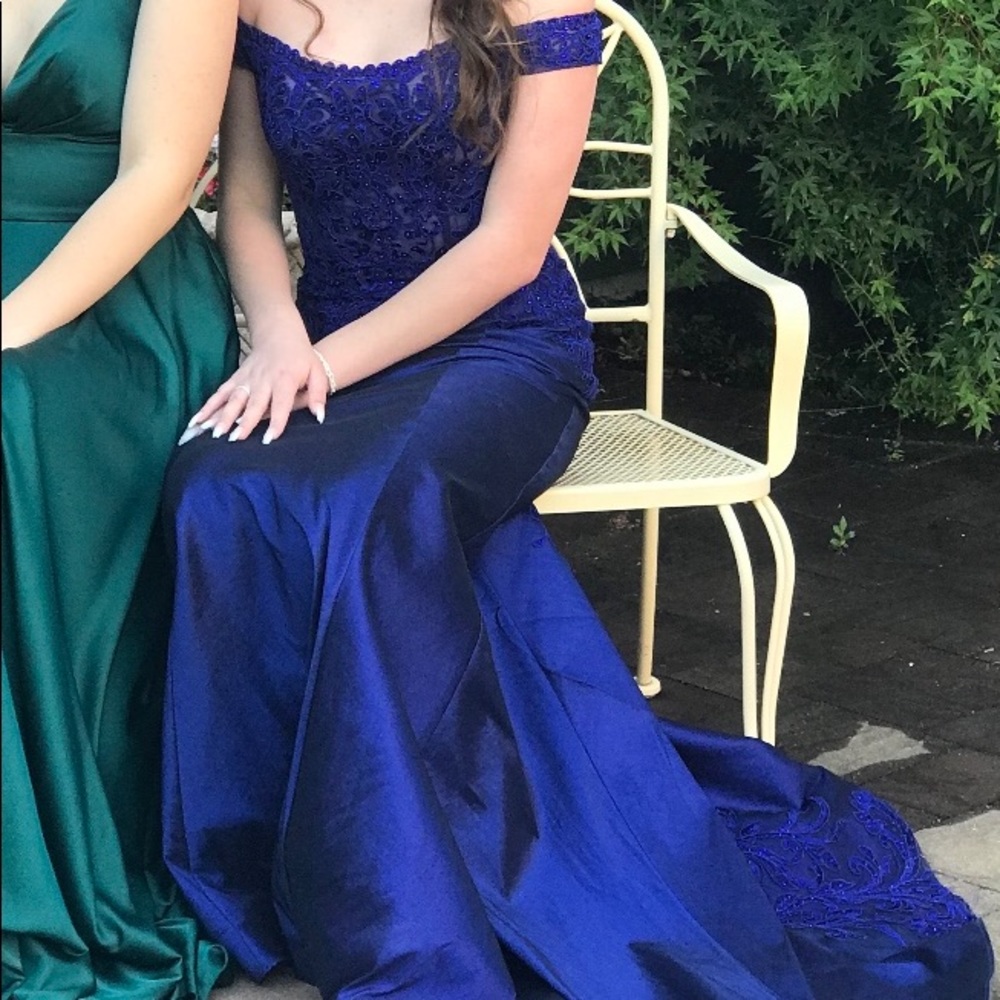 Royal blue prom dress-Bicici&Coty